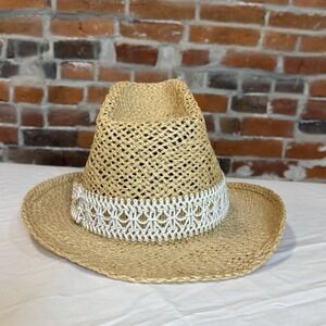 New West Straw Hat  Cowboy Bailey U-Rollit Woven Band